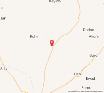 Map of Mendli, Rajasthan