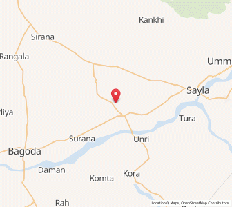 Map of Mengalwa, Rajasthan