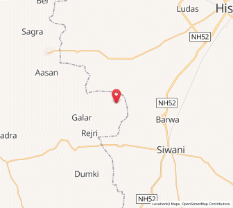 Map of Menhariyan, Rajasthan