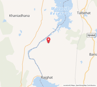 Map of Menwara, Uttar Pradesh