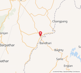Map of Merapani, Assam