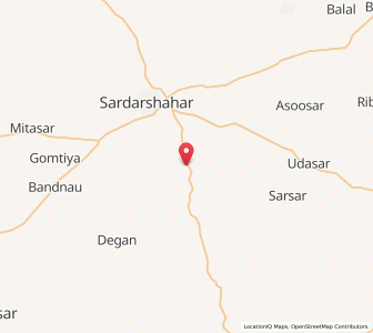 Map of Merasar, Rajasthan