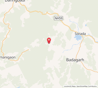 Map of Merikot, Odisha