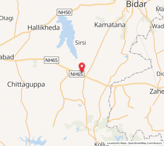 Map of Merkunda, Karnataka
