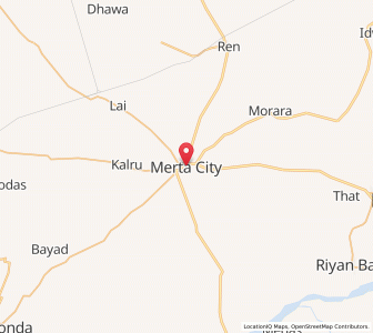 Map of Merta, Rajasthan