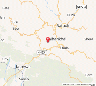 Map of Merwa, Uttarakhand