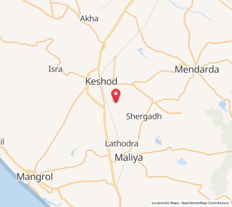 Map of Meswan, Gujarat