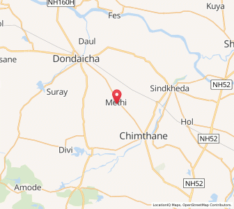 Map of Methi, Maharashtra