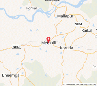 Map of Metpalle, Andhra Pradesh