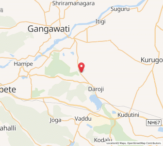 Map of Metri, Karnataka
