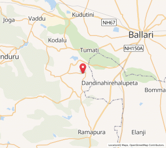 Map of Metriki, Karnataka
