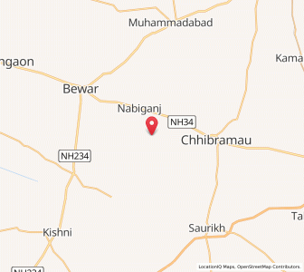 Map of Mighauli, Uttar Pradesh