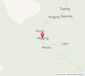 Map of Miging, Arunachal Pradesh