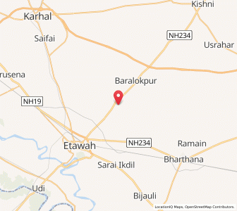 Map of Mihandia Ka Nagla, Uttar Pradesh