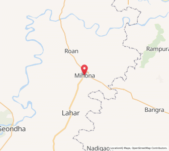 Map of Mihona, Madhya Pradesh