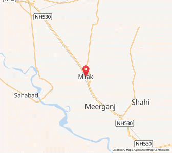 Map of Milak, Uttar Pradesh