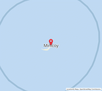 Map of Minicoy, Lakshadweep