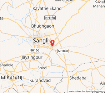 Map of Miraj, Maharashtra