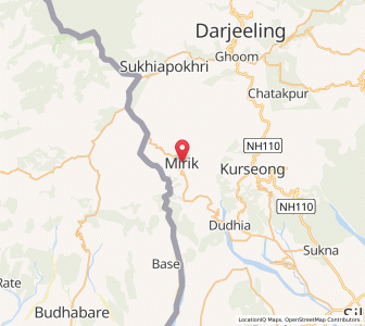 Map of Mirik, West Bengal