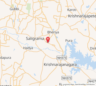 Map of Mirle, Karnataka