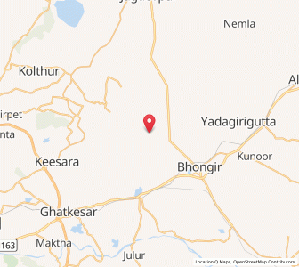 Map of Miryal, Andhra Pradesh