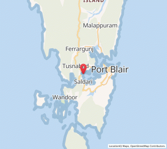 Map of Mitha Khari, Andaman and Nicobar Islands