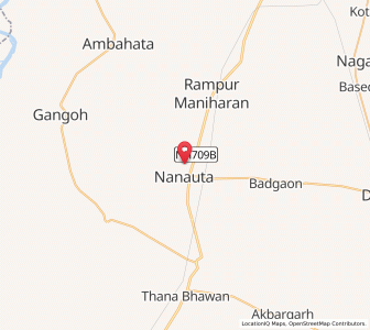 Map of Mitragarh, Uttar Pradesh