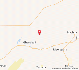 Map of Mitria, Rajasthan