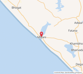 Map of Miyani, Gujarat