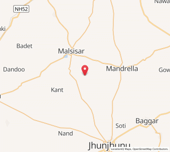 Map of Miyon Ka Bas, Rajasthan