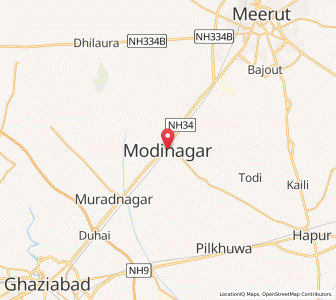 Map of Modinagar, Rajasthan