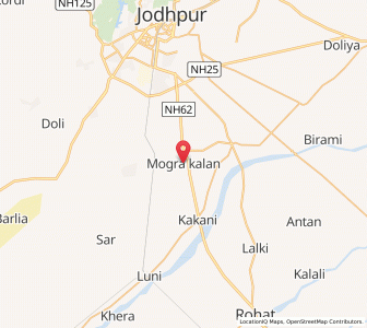 Map of Mogra Kalan, Rajasthan