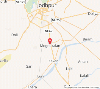 Map of Mogra, Rajasthan
