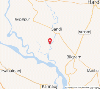 Map of Mohaddipur, Uttar Pradesh
