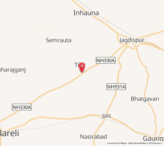Map of Mohanganj, Uttar Pradesh