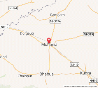 Map of Mohania, Bihar