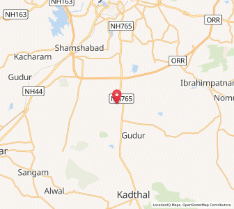 Map of Mohbatnagar, Andhra Pradesh