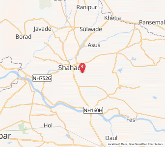 Map of Mohida, Maharashtra