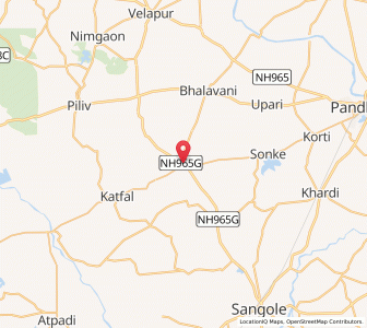 Map of Mohod, Maharashtra