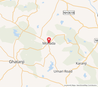 Map of Mohoda, Maharashtra