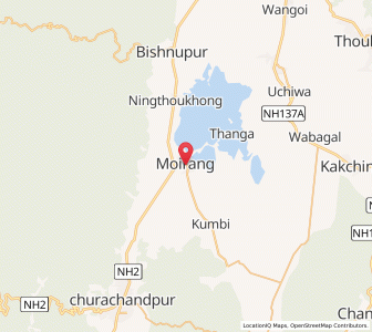 Map of Moirang, Manipur