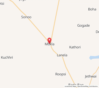 Map of Mokal, Rajasthan