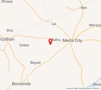 Map of Mokala, Rajasthan