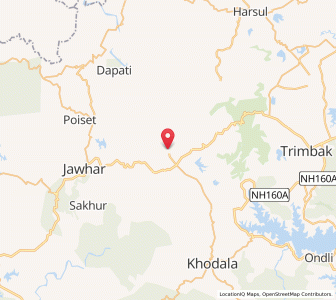 Map of Mokhada, Maharashtra