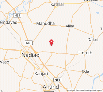 Map of Molel, Gujarat