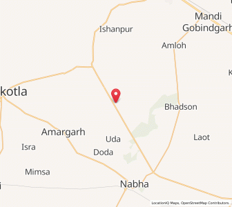 Map of Molgawara, Punjab