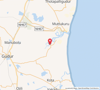 Map of Momidi, Andhra Pradesh