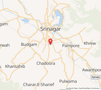Map of Monchu, Kashmir