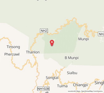 Map of Mongon, Manipur