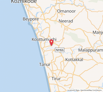 Map of Moonniyur, Kerala